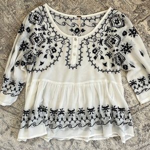 Free People flowy boho top